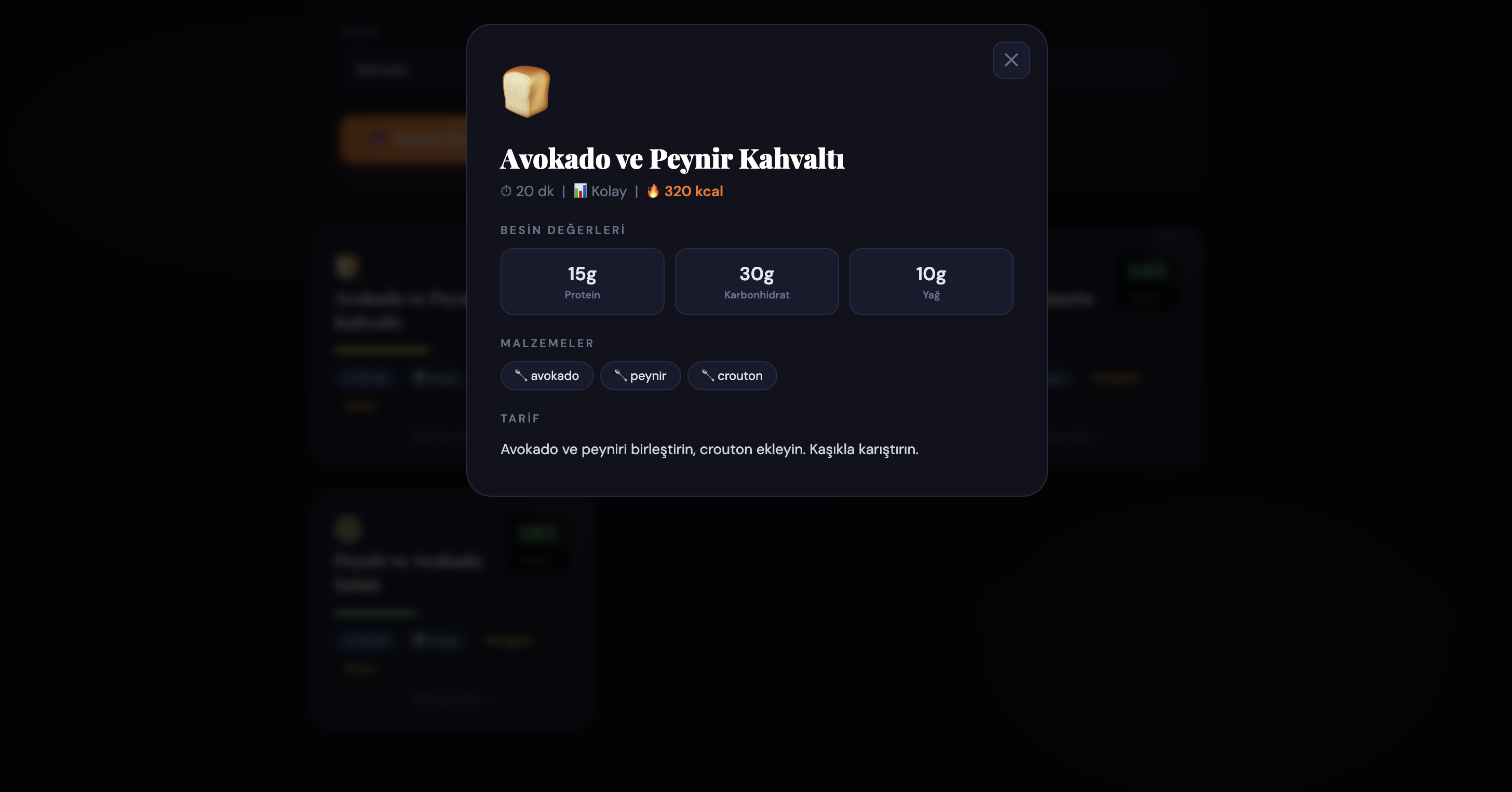 AI Food - Tarif Detayı